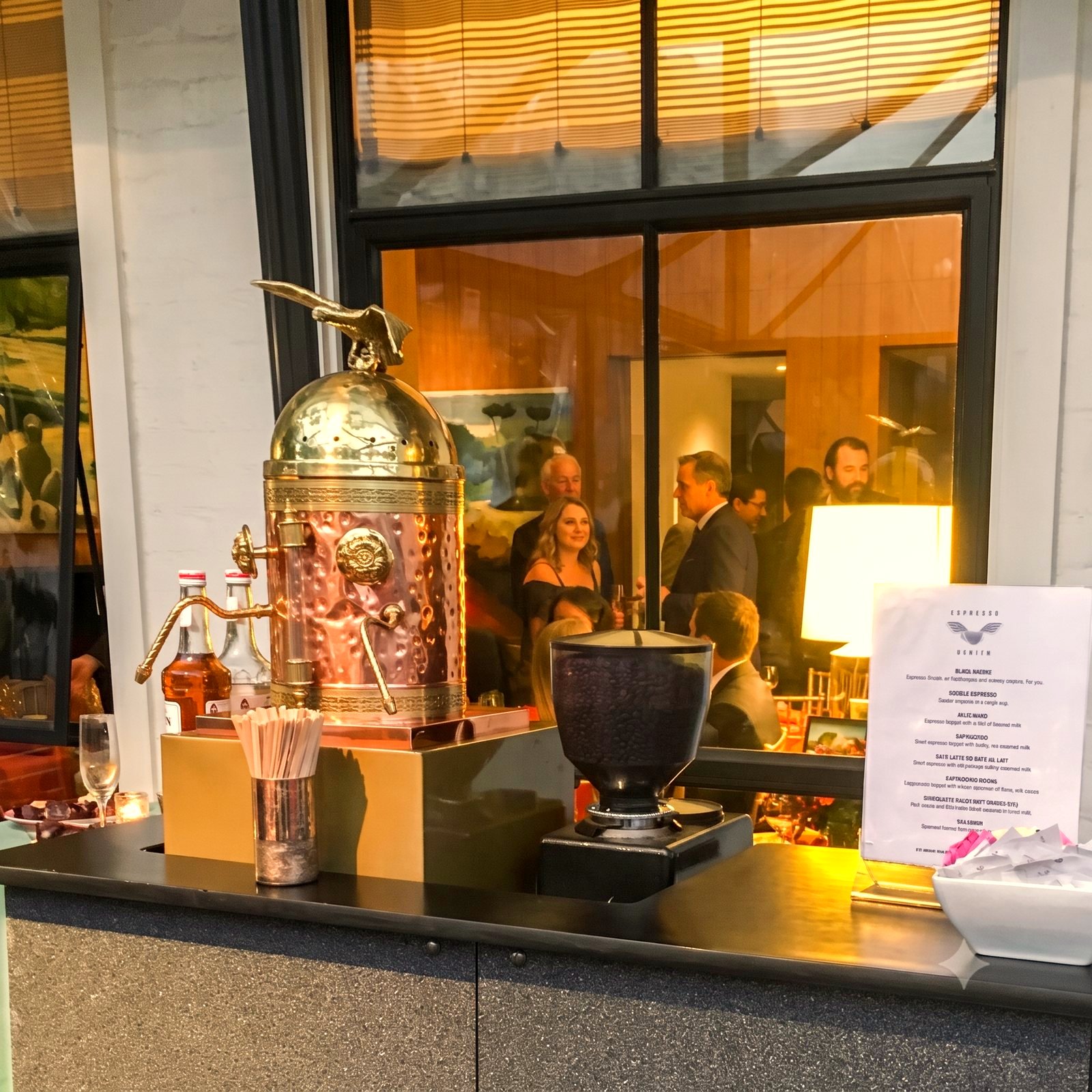 The Espresso Subito bar with The Dome at a private San Francisco event