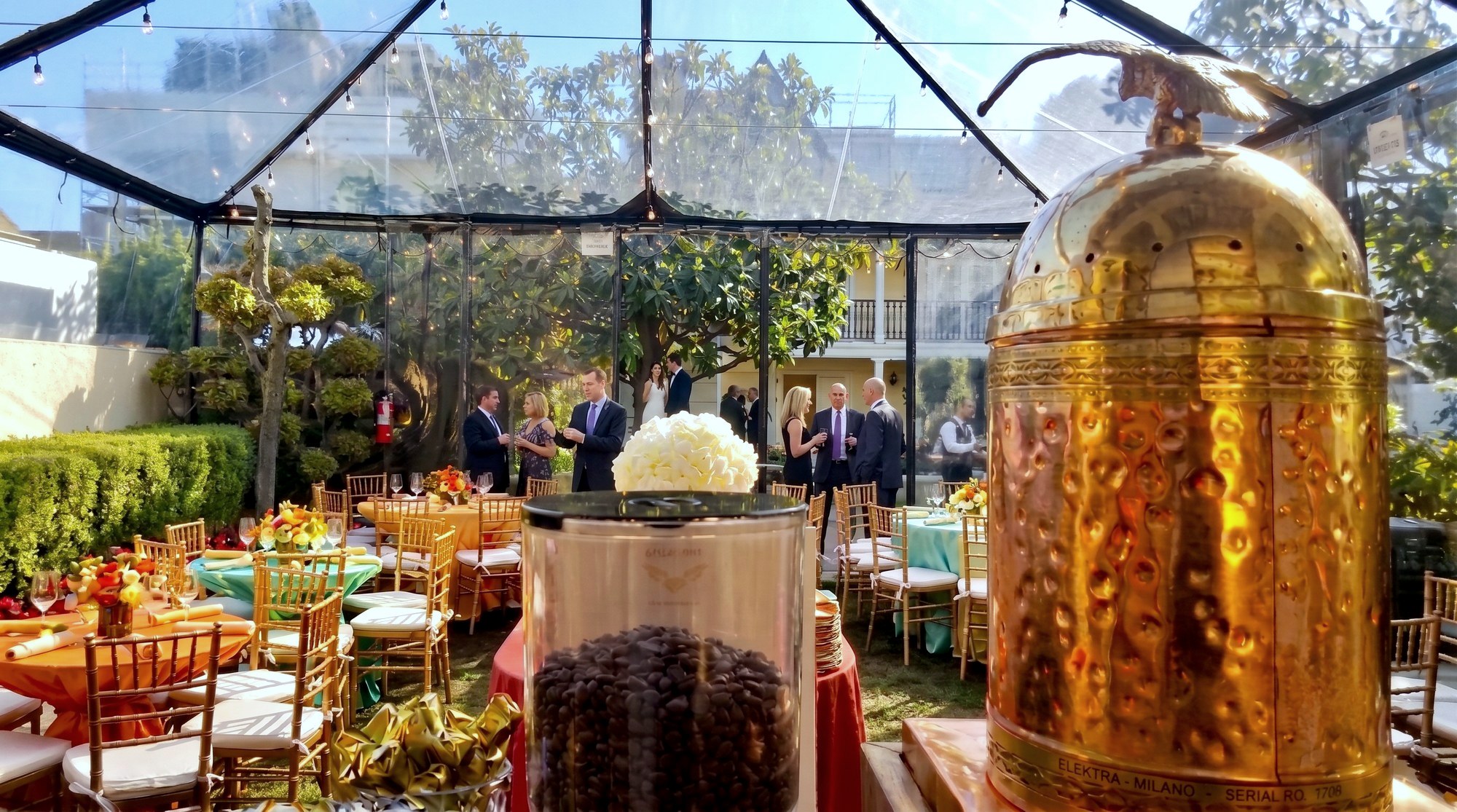 The Espresso Subito bar with The Dome set up at a Bay Area event